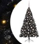 Árbol de Navidad Artificial Preiluminado Negro 180 cm PVC en Decoración Festiva y Estacional | Comprar online en Foru.es