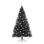 Árbol de Navidad Artificial Preiluminado Negro 180 cm PVC en Decoración Festiva y Estacional | Comprar online en Foru.es