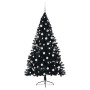 Árbol de Navidad Artificial Preiluminado Negro 180 cm PVC en Decoración Festiva y Estacional | Comprar online en Foru.es