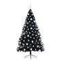 Árbol de Navidad Artificial Preiluminado Negro 180 cm PVC en Decoración Festiva y Estacional | Comprar online en Foru.es