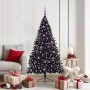 Árbol de Navidad Artificial Preiluminado Negro 180 cm PVC en Decoración Festiva y Estacional | Comprar online en Foru.es