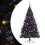 Árbol de Navidad Artificial Preiluminado Negro 180 cm PVC en Decoración Festiva y Estacional | Comprar online en Foru.es