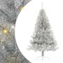 Árbol de Navidad Artificial Preiluminado Plateado 150 cm PET en Decoración Festiva y Estacional | Comprar online en Foru.es