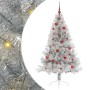 Árbol de Navidad Artificial Preiluminado Plateado 150 cm PET en Decoración Festiva y Estacional | Comprar online en Foru.es