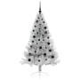 Árbol de Navidad Artificial Preiluminado Plateado 150 cm PET en Decoración Festiva y Estacional | Comprar online en Foru.es