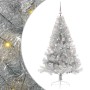 Árbol de Navidad Artificial Preiluminado Plateado 150 cm PET en Decoración Festiva y Estacional | Comprar online en Foru.es
