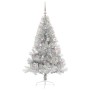 Árbol de Navidad Artificial Preiluminado Plateado 150 cm PET en Decoración Festiva y Estacional | Comprar online en Foru.es