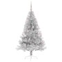 Árbol de Navidad Artificial Preiluminado Plateado 150 cm PET en Decoración Festiva y Estacional | Comprar online en Foru.es