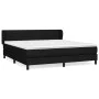 Cama box spring con colchón tela negro 160x200 cm de vidaXL, Camas y somieres - Ref: Foro24-3126255, Precio: 485,71 €, Descue...