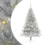 Árbol de Navidad Artificial Preiluminado Plateado 150 cm PET en Decoración Festiva y Estacional | Comprar online en Foru.es