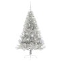 Árbol de Navidad Artificial Preiluminado Plateado 150 cm PET en Decoración Festiva y Estacional | Comprar online en Foru.es