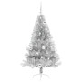 Árbol de Navidad Artificial Preiluminado Plateado 150 cm PET en Decoración Festiva y Estacional | Comprar online en Foru.es