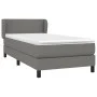 Cama box spring con colchón tela gris oscuro 90x200 cm de vidaXL, Camas y somieres - Ref: Foro24-3126054, Precio: 304,10 €, D...