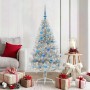 Árbol de Navidad Artificial Preiluminado Plateado 150 cm PET en Decoración Festiva y Estacional | Comprar online en Foru.es