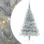Árbol de Navidad Artificial Preiluminado Plateado 150 cm PET en Decoración Festiva y Estacional | Comprar online en Foru.es