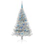 Árbol de Navidad Artificial Preiluminado Plateado 150 cm PET en Decoración Festiva y Estacional | Comprar online en Foru.es