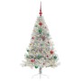 Árbol de Navidad Artificial Preiluminado Plateado 150 cm PET en Decoración Festiva y Estacional | Comprar online en Foru.es