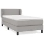 Cama box spring con colchón tela gris claro 80x200 cm de vidaXL, Camas y somieres - Ref: Foro24-3126117, Precio: 279,06 €, De...