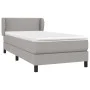 Cama box spring con colchón tela gris claro 80x200 cm de vidaXL, Camas y somieres - Ref: Foro24-3126117, Precio: 279,06 €, De...
