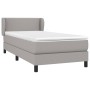 Cama box spring con colchón tela gris claro 80x200 cm de vidaXL, Camas y somieres - Ref: Foro24-3126117, Precio: 284,93 €, De...