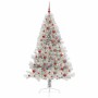 Árbol de Navidad Artificial Preiluminado Plateado 180 cm PET en Decoración Festiva y Estacional | Comprar online en Foru.es