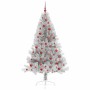Árbol de Navidad Artificial Preiluminado Plateado 180 cm PET en Decoración Festiva y Estacional | Comprar online en Foru.es
