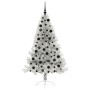Árbol de Navidad Artificial Preiluminado Plateado 180 cm PET en Decoración Festiva y Estacional | Comprar online en Foru.es