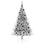 Árbol de Navidad Artificial Preiluminado Plateado 180 cm PET en Decoración Festiva y Estacional | Comprar online en Foru.es