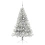 Árbol de Navidad Artificial Preiluminado Plateado 180 cm PET en Decoración Festiva y Estacional | Comprar online en Foru.es