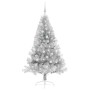 Árbol de Navidad Artificial Preiluminado Plateado 180 cm PET en Decoración Festiva y Estacional | Comprar online en Foru.es