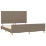 Estructura de cama con cabecero de tela gris taupe 180x200 cm de vidaXL, Camas y somieres - Ref: Foro24-3125077, Precio: 230,...