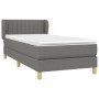 Cama box spring con colchón tela gris oscuro 100x200 cm de vidaXL, Camas y somieres - Ref: Foro24-3126942, Precio: 328,50 €, ...