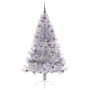 Árbol de Navidad Artificial Preiluminado Plateado 180 cm PET en Decoración Festiva y Estacional | Comprar online en Foru.es