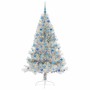 Árbol de Navidad Artificial Preiluminado Plateado 180 cm PET en Decoración Festiva y Estacional | Comprar online en Foru.es