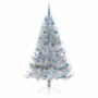 Árbol de Navidad Artificial Preiluminado Plateado 180 cm PET en Decoración Festiva y Estacional | Comprar online en Foru.es