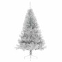 Árbol de Navidad Artificial Preiluminado Plateado 180 cm PET en Decoración Festiva y Estacional | Comprar online en Foru.es