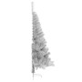 Árbol de Navidad Artificial Preiluminado Plateado 180 cm PET en Decoración Festiva y Estacional | Comprar online en Foru.es