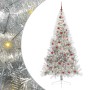 Árbol de Navidad Artificial Preiluminado Plateado 210 cm PET en Decoración Festiva y Estacional | Comprar online en Foru.es