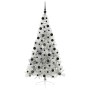 Árbol de Navidad Artificial Preiluminado Plateado 210 cm PET en Decoración Festiva y Estacional | Comprar online en Foru.es