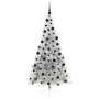 Árbol de Navidad Artificial Preiluminado Plateado 210 cm PET en Decoración Festiva y Estacional | Comprar online en Foru.es
