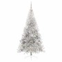 Árbol de Navidad Artificial Preiluminado Plateado 210 cm PET en Decoración Festiva y Estacional | Comprar online en Foru.es