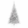 Árbol de Navidad Artificial Preiluminado Plateado 210 cm PET en Decoración Festiva y Estacional | Comprar online en Foru.es