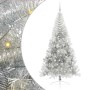 Árbol de Navidad Artificial Preiluminado Plateado 210 cm PET en Decoración Festiva y Estacional | Comprar online en Foru.es