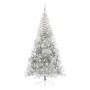 Árbol de Navidad Artificial Preiluminado Plateado 210 cm PET en Decoración Festiva y Estacional | Comprar online en Foru.es