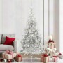 Árbol de Navidad Artificial Preiluminado Plateado 210 cm PET en Decoración Festiva y Estacional | Comprar online en Foru.es