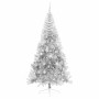 Árbol de Navidad Artificial Preiluminado Plateado 210 cm PET en Decoración Festiva y Estacional | Comprar online en Foru.es