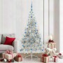 Árbol de Navidad Artificial Preiluminado Plateado 210 cm PET en Decoración Festiva y Estacional | Comprar online en Foru.es