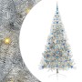 Árbol de Navidad Artificial Preiluminado Plateado 210 cm PET en Decoración Festiva y Estacional | Comprar online en Foru.es