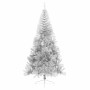 Árbol de Navidad Artificial Preiluminado Plateado 210 cm PET en Decoración Festiva y Estacional | Comprar online en Foru.es