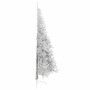 Árbol de Navidad Artificial Preiluminado Plateado 210 cm PET en Decoración Festiva y Estacional | Comprar online en Foru.es